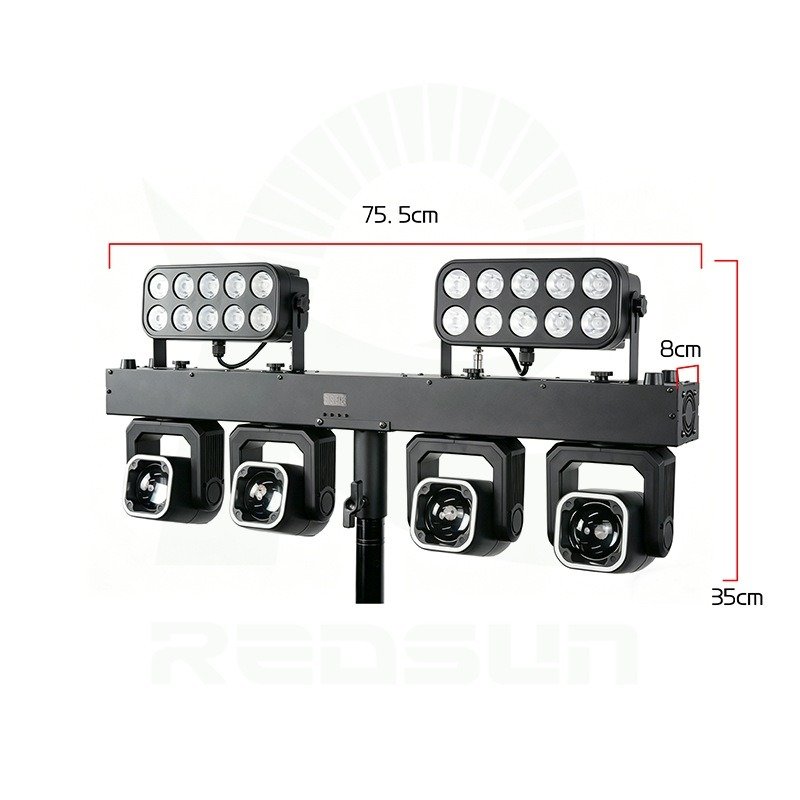 GOGFITS 4 60W 10 LED Wash Moving Head